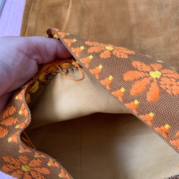 Awesome vintage suede leather flare pants - Picture 6 of 12